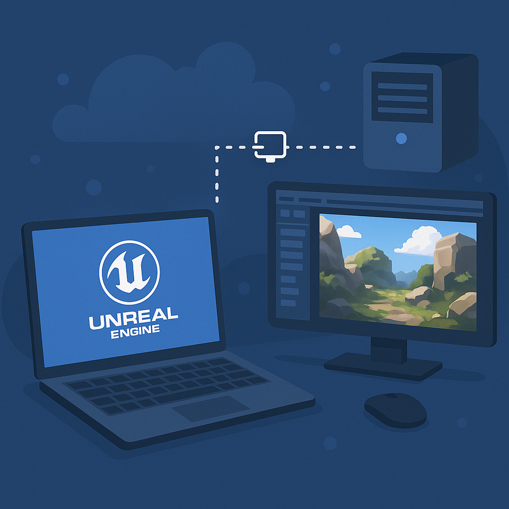 unreal engine remotely